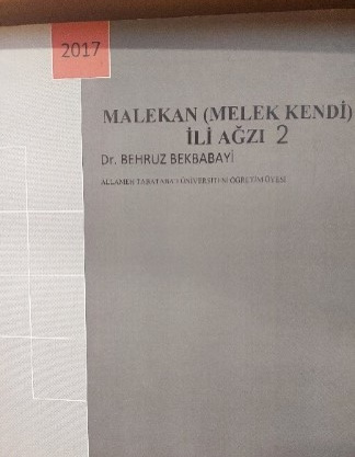 Malekan (Melekkendi) İli Ağzi