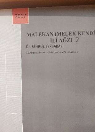 Malekan (Melekkendi) İli Ağzi