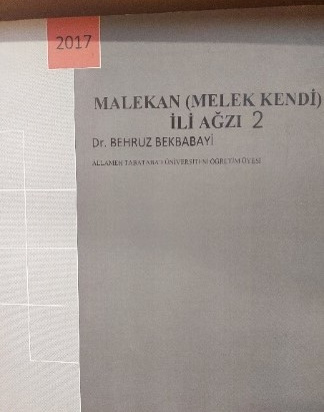 Malekan (Melekkendi) İli Ağzi