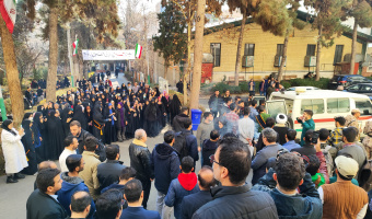 مراسم وداع و تجدید میثاق با پیکر پاک و مطهر شهید گمنام دوران دفاع مقدس